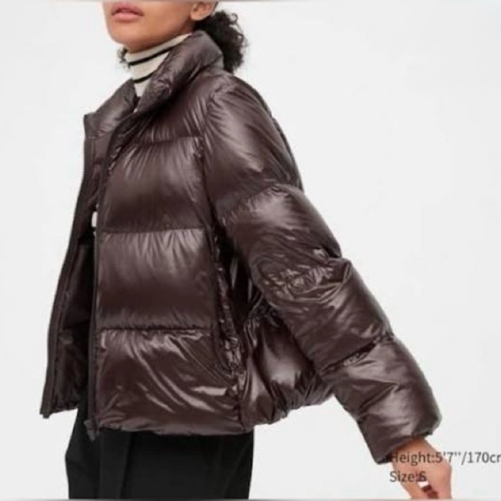Uniqlo Women’s Metallic Brown Ultra Light Down Jacket -size XS